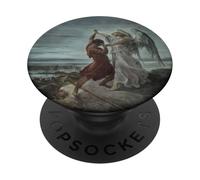 Jacob Wrestling con l'angelo di Gustave Dore (1866) PopSockets PopGrip Adesivo