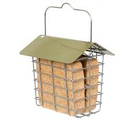 Jacobi Jayne - Mangiatoia per torte di suet, contiene 2 blocchi di sugna per uccelli selvatici, mangiatoie per sughi da appendere, supporto per blocchi di suet, solo per piccoli uccelli