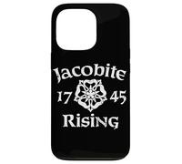 Jacobite Rising 1745 - Stampa invecchiata con rose bianche Custodia per iPhone 13 Pro
