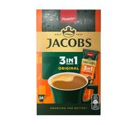 JACOBS 3 in 1 Original Bevanda al Caffè Solubile, 24 Tazze, Caffè Instant Cremoso, 302,4g