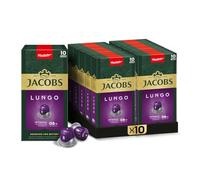Jacobs Capsule Lungo Intenso, Intensità 8, 100 capsule di caffè compatibili Nespresso®, confezione da 10 pezzi, 10 x 10 bevande