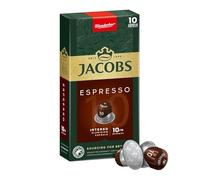 Jacobs Espresso 10 Intenso, Capsule di caffè, Compatibile con Nespresso, 10 Capsule di 5,2 g