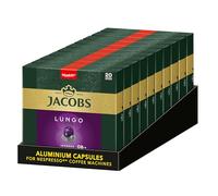 Jacobs Lungo Intenso Capsule Caffè, Intensità 8 di 12, 200 Capsule Compatibili Nespresso, 10 x 20 Capsule