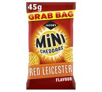 Jacob's Mini Cheddars Leicester Red - Borsa a benna 30 sacchetti da 45 g