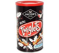 Jacob's Mini Twiglets 200g, Forma nodosa, gusto piccante, croccanti, salati, bastoncini integrali, Mini Twiglets Ricco di fibre integrali