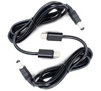 JacobsParts (2-Pack) 12V USB C Tipo-C PD Trigger 3ft 5A Cavo di Alimentazione 5.5 x 2.1mm Connettore DC