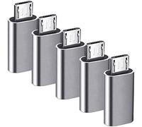 JacobsParts 5pcs USB Tipo C Femmina a Micro USB Maschio Adattatore Convertitore Connettore USB-C