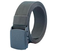 JacobsParts Cintura tattica in stile militare resistente, fibbia in plastica ipoallergenica, Grigio scuro, 120cm (47.24in)