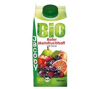 JACOBY Bio rosso più succo di frutta, 8 Pack (8 x 750 ml)