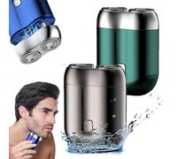 Jacooba Electric Razor - Ivyever Shaver - Floating 4D Shaving Head For Precision, Pocket Shaver Usb Mini Shavers, Portable Electric Travel Shaver, Ipx6 Waterproof Shaver(Gray+Green)
