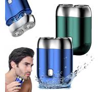 Jacooba Electric Razor - Ivyever Shaver - Floating 4D Shaving Head For Precision, Pocket Shaver Usb Mini Shavers, Portable Electric Travel Shaver, Ipx6 Waterproof Shaver(Blue+Green)