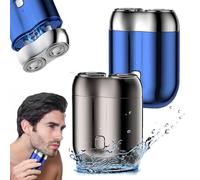 Jacooba Electric Razor - Ivyever Shaver - Floating 4D Shaving Head For Precision, Pocket Shaver Usb Mini Shavers, Portable Electric Travel Shaver, Ipx6 Waterproof Shaver(Gray+Blue)