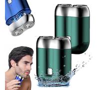Jacooba Electric Razor - Ivyever Shaver - Floating 4D Shaving Head For Precision, Pocket Shaver Usb Mini Shavers, Portable Electric Travel Shaver, Ipx6 Waterproof Shaver(2Pc Green)