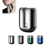 Jacooba Electric Razor, Jacooba Mini Dual-Head Electric Shaver, Jacooba Upgrade Pocket Shaver, Ivyever Shaver, Jacooba Mini Shaver, With USB Charging, Ipx6 Shaver,Dual-Head (Silver)