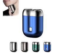 Jacooba Electric Razor, Jacooba Mini Dual-Head Electric Shaver, Jacooba Upgrade Pocket Shaver, Ivyever Shaver, Jacooba Mini Shaver, With USB Charging, Ipx6 Shaver,Dual-Head (Blue)