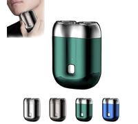 Jacooba Electric Razor, Jacooba Mini Dual-Head Electric Shaver, Jacooba Upgrade Pocket Shaver, Ivyever Shaver, Jacooba Mini Shaver, With USB Charging, Ipx6 Shaver,Dual-Head (Green)