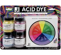 Jacquard Acid Dye Set di Yellow, Turquoise, Red & Black
