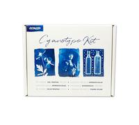 Jacquard Kit cianotipo per stampe solari, set completo con prodotti chimici premisurati, carta per belle arti, telaio in vetro e accessori per una facile stampa solare