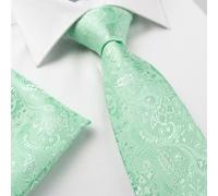 Jacquard Paisley Uomo Seta Tessuta Tasca Fazzoletto & Cravatta Set F da Sposa UK