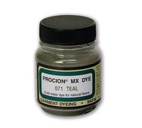 Jacquard Procion MX Tie Dye Powder Teal, barattolo da 2/3 oz per tessuti e abbigliamento, permanente e lavabile, prodotto negli Stati Uniti