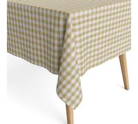 Jacquard Tovaglia Protezione di Macchia Beige a Quadri Menorca C101 Rotondo Oval