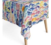 Jacquard Tovaglia Protezione di Macchia Martim Bunte Pesci KAREKARE Rotondo Oval