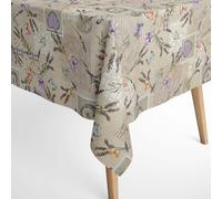 Jacquard Tovaglia Rivestita Cotone AGRES Lavanda Angolare Rotondo Ovale