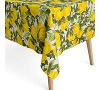 Jacquard Tovaglia Rivestita Cotone EUREKA Limoni Angolare Rotondo Ovale