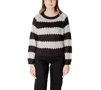 Jacqueline De Yong Black And White Marabou Sweater - XL