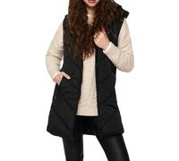 JdY Jdyskylar Padded Hood Waistcoat Otw Noos Giacca, Nero, M Donna