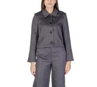 Jacqueline De Yong Gray Polyester Blazer - IT38|XS