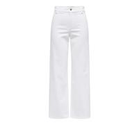 JACQUELINE de YONG - Iris Stretch High Waist Wide Pant - - Trousers - Donna - Bianco - S
