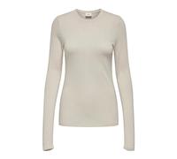 Jacqueline de Yong Jdysuma Wool L/S O Neck Top Jrs Noos Maglietta a Maniche Lunghe, Bianco e Grigio, XL Donna