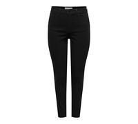 JACQUELINE de YONG Jeans da Donna Skinny JDYMOON HW SK Ank Blk DNM, Denim Nero, (L) W x 30L