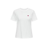 Jacqueline De Yong White Cotton T-Shirt - IT38|XS
