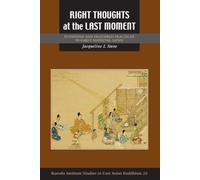 Jacqueline I. Stone Right Thoughts at the Last Moment (Copertina rigida)