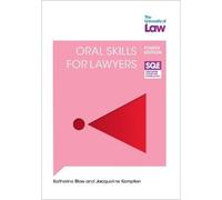 Jacqueline Kempton SQE2 - Oral Skills for Lawyers 4e (Tascabile)