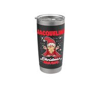 Jacqueline rende il nome magico di Natale Jacqueline gnomo Bicchiere termico in acciaio inox doppia parete