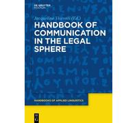 Jacqueline Visconti Handbook of Communication in the Legal Sphere (Tascabile)
