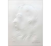 JACQUEMIN André - Impronta originale ""Ritratto di Sacha Guitry"" 40x30 cm...