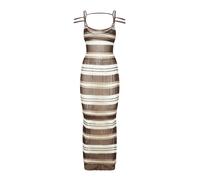 Jacquemus - Abito lungo a righe per occasioni eleganti - - Dresses - Donna - Marrone - M