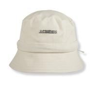 Jacquemus, ,Accessories ,Donna ,Bianco ,60 CM The Gadjo Bucket Hat