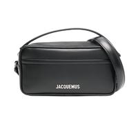 Jacquemus, ,Bags ,unisex ,Nero ,ONE SIZE Borsa a tracolla nera con finitura argento