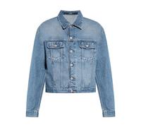 Jacquemus, ,Jackets ,Uomo ,Blu ,L Giacca in Denim con Impunture a Contrasto e Colletto Classico