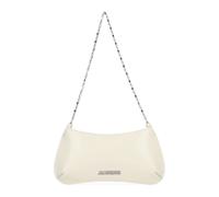 Jacquemus - Borsa Le Petit Bisou Chaine in Pelle Spazzolata - -Bags -Donna -Beige -ONE SIZE