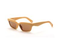 Jacquemus - Occhiali da Sole Rettangolari Femminili Giallo/Marrone - - Accessories - Donna - Giallo - ONE SIZE