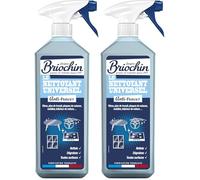 JACQUES BRIOCHIN - Detergente universale anti-impronte, pulisce, sgrassa, tutte le superfici anche fragili, senza risciacquo, fabbricazione francese, 750 ml (Confezione da 2)