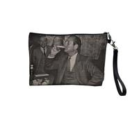 Jacques Chirac Collection President France Vintage Photo Retro - Astuccio per trucco in tela effetto lino - Astuccio da toilette - Portamonete, Vaso, 23.5 x 15 cm, Astuccio per il trucco