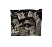 Jacques Chirac Collection President France Vintage Photo Retro - Astuccio per trucco in tela effetto lino - Astuccio da toilette - Portamonete, Salumi, 15 x 10 cm, Astuccio per il trucco