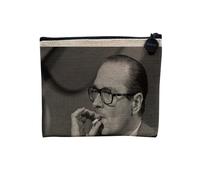 Jacques Chirac Collection President France Vintage Photo Retro - Astuccio per trucco in tela effetto lino - Astuccio da toilette - Portamonete, vintage, 15 x 10 cm, Astuccio per il trucco